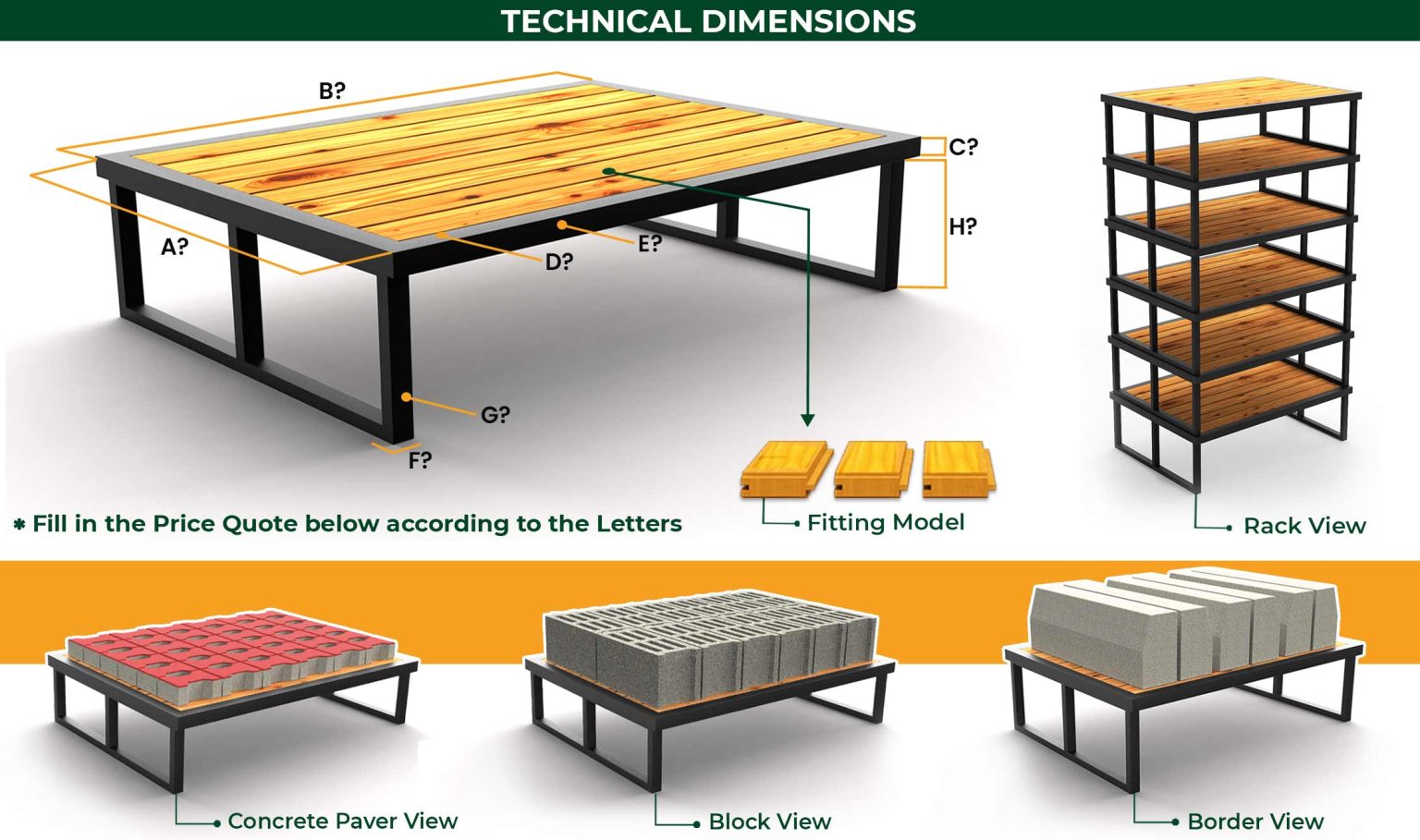 WOODEN PALLET WITH BRACED PROFILE LEGS Mega Wooden Pallet